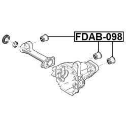 Support de différentiel FEBEST FDAB-098 pour FORD, LINCOLN FEBEST