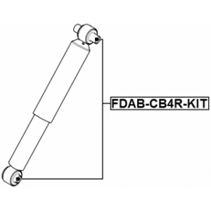 Kit de bagues FEBEST, amortisseur arrière FDAB-CB4R-KIT pour FORD FOCUS, C-MAX FEBEST