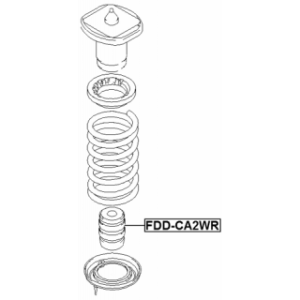 Butée de suspension arrière FEBEST FDD-CA2WR pour FORD 1441213 FEBEST