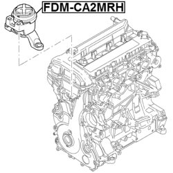 Support moteur FEBEST FDM-CA2MRH pour FORD, VOLVO OE 1417256 FEBEST