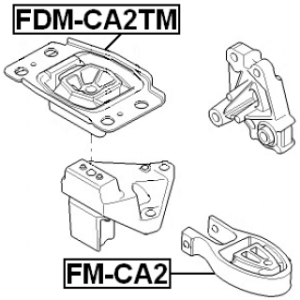 Support de transmission FEBEST FDM-CA2TM pour FORD 1376893 FEBEST