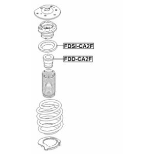 Ressort de siège supérieur FEBEST FDSI-CA2F pour VOLVO, FORD, LINCOLN 1476788 FEBEST