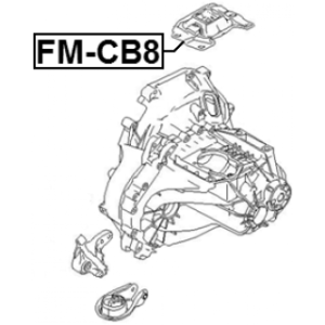 Support moteur gauche FEBEST FM-CB8 pour FORD, VOLVO 1237351 FEBEST