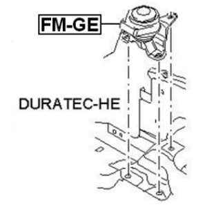 Support moteur droit FEBEST (hydraulique) FM-GE pour FORD MONDEO FEBEST