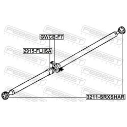 Palier central d'arbre de transmission FEBEST GWCB-F7 pour HAVAL F7, F7X FEBEST