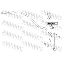 Support de barre stabilisatrice FEBEST GWSB-F7F pour HAVAL F7, F7X FEBEST