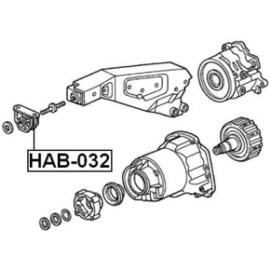 Support de différentiel FEBEST HAB-032 pour HONDA HR-V, CAPA FEBEST