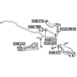 Support de bras de suspension arrière FEBEST HAB-232 pour ACURA RDX FEBEST