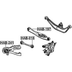 Support de bras oscillant FEBEST HAB-241 pour HONDA ODYSSEY FEBEST