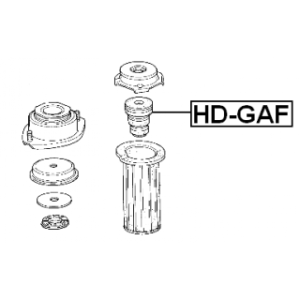 Amortisseur avant FEBEST HD-GAF pour logo HONDA, CAPA FEBEST