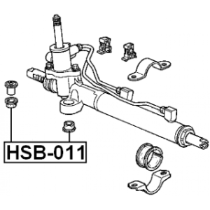 Bague de crémaillère de direction FEBEST HSB-011 pour HONDA, ACURA 53685-SL5-000 FEBEST