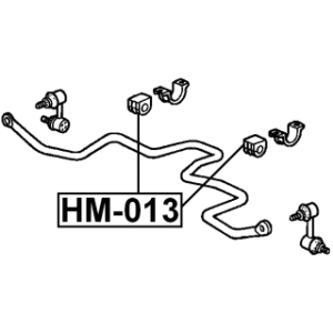 Silentbloc de barre stabilisatrice avant FEBEST HSB-013 pour HONDA CAPA FEBEST