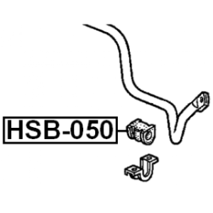 Silentbloc de barre stabilisatrice avant FEBEST HSB-050 pour HONDA, ACURA 51306-S87-A01 FEBEST