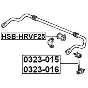 Silentbloc de barre stabilisatrice avant FEBEST HSB-HRVF25 pour HONDA HR-V FEBEST