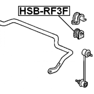 Silentbloc de barre stabilisatrice avant FEBEST HSB-RF3F pour HONDA AIRWAVE, STEPWGN FEBEST