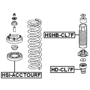 Soufflet d'amortisseur avant FEBEST HSHB-CL7F pour HONDA, ACURA 51688-SDA-A01 FEBEST