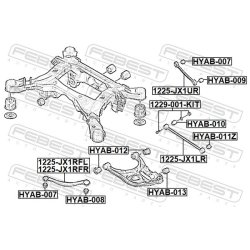 Support de bras oscillant FEBEST HYAB-010 pour GENESIS GV80 FEBEST