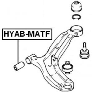 Silentbloc de bras de suspension avant FEBEST HYAB-MATF pour HYUNDAI et plus encore... FEBEST