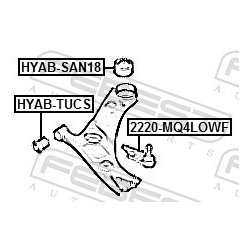 Support de bras oscillant FEBEST HYAB-SAN18 pour HYUNDAI, KIA FEBEST