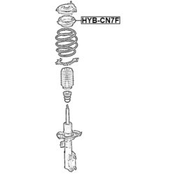 Roulement d'amortisseur FEBEST HYB-CN7F pour HYUNDAI et plus encore... FEBEST
