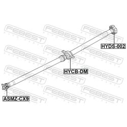 Palier central d'arbre de transmission FEBEST HYCB-DM pour HYUNDAI GRAND, SANTA FEBEST