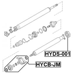 Palier central d'arbre de transmission FEBEST HYCB-JM pour HYUNDAI ix35, TUCSON FEBEST