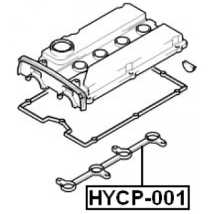 Joint torique de puits de bougie FEBEST HYCP-001 pour HYUNDAI, KIA 22443-38001 FEBEST