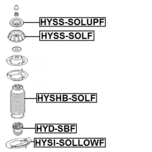 Butée de suspension avant FEBEST HYD-SBF pour HYUNDAI, KIA FEBEST