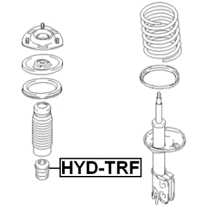 Butée de suspension avant FEBEST HYD-TRF pour HYUNDAI TRAJET FEBEST