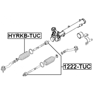 Soufflet de direction FEBEST HYRKB-TUC pour HYUNDAI, KIA 56528-L1000 FEBEST