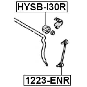 Douille de barre stabilisatrice arrière FEBEST HYSB-I30R pour HYUNDAI, KIA 55513-1H100 FEBEST