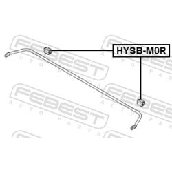 Support de barre stabilisatrice FEBEST HYSB-M0R pour HYUNDAI, KIA FEBEST