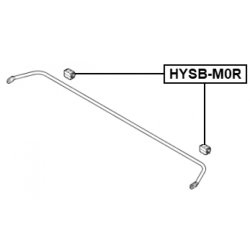 Support de barre stabilisatrice FEBEST HYSB-M0R pour HYUNDAI, KIA FEBEST