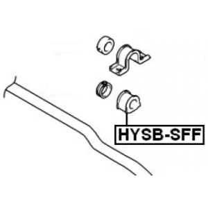 FEBEST Douille de barre stabilisatrice avant HYSB-SFF pour HYUNDAI SANTA,SANTAMO FEBEST