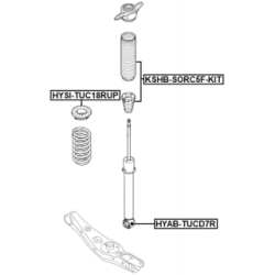 Siège à ressort FEBEST HYSI-TUC18RUP pour HYUNDAI, KIA 55331-D3000 FEBEST