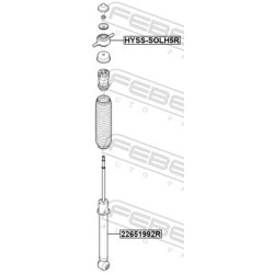 Support de jambe de suspension FEBEST HYSS-SOLH5R pour HYUNDAI, KIA FEBEST