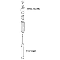 Support de jambe de suspension FEBEST HYSS-SOLH5R pour HYUNDAI, KIA FEBEST