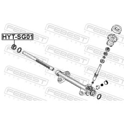 Bagues d'arbre FEBEST HYT-SG01 pour HYUNDAI, KIA OE 56521-3X000 FEBEST