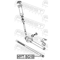 Douilles d'arbre FEBEST HYT-SG10 pour HYUNDAI, KIA ix20, SOUL, VENGA FEBEST