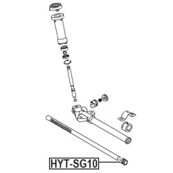 Douilles d'arbre FEBEST HYT-SG10 pour HYUNDAI, KIA ix20, SOUL, VENGA FEBEST