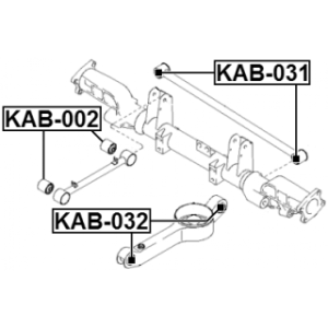 Bague de biellette transversale arrière FEBEST KAB-031 pour KIA SEDONA FEBEST