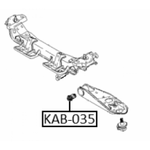 Silentbloc de bras de suspension inférieur avant FEBEST KAB-035 pour KIA 0K63B34820 FEBEST