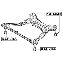 Douille de poutre d'essieu FEBEST KAB-044 pour HYUNDAI, KIA SONATA, K5 FEBEST