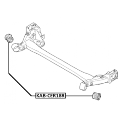 Silentbloc d'essieu FEBEST KAB-CER18R pour HYUNDAI, KIA 55100-F2000 FEBEST
