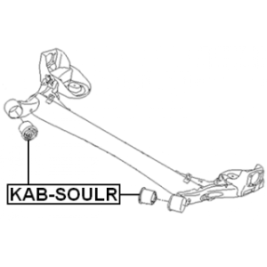 Bague de traverse arrière FEBEST KAB-SOULR pour KIA 55160-1M000 FEBEST