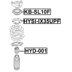 Roulement d'amortisseur avant FEBEST KB-SL10F pour KIA, HYUNDAI 54612-3R000 FEBEST