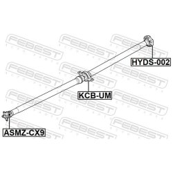 Palier central d'arbre de transmission FEBEST KCB-UM pour HYUNDAI, KIA OE 49300-C5000 FEBEST