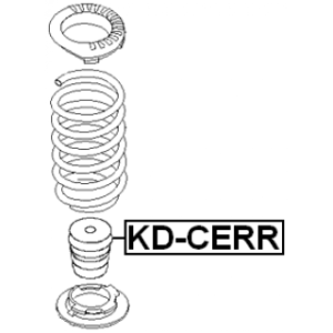 Butée de suspension arrière FEBEST KD-CERR pour KIA 55326-0Q000 FEBEST