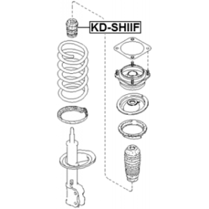 Butée de suspension avant FEBEST KD-SHIIF pour KIA 0K20134111 FEBEST