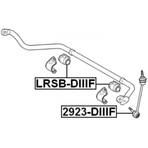 Silentbloc de barre stabilisatrice avant FEBEST LRSB-DIIIF pour LAND ROVER DISCOVERY FEBEST